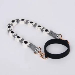 텀꾸 플라워 텀블러 스트랩 홀더 블랙 WFJ0ROS