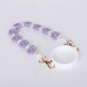 텀꾸 플라워 텀블러 스트랩 홀더 퍼플 WFJ0ROX