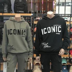 JEEP 지프 아이코닉 후로피 자수 로고 후드티 JM3THU061SG