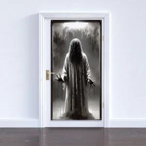 서있는 유리창 귀신 월데코 파티 현수막 할로윈 캠핑 장식