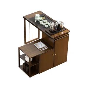 이동식 다도 테이블 올인원 커피 티 차 트레이 탁자 다도 테이블