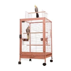 아크릴 새장 대형 케이지 놀이터 날림장 하우스 앵무새 새집 둥지 조류 이동식 이동장 철제