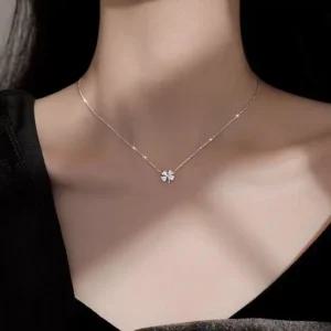 루미에르 클로버 실버925 데일리 목걸이 (WFJZI0Y)