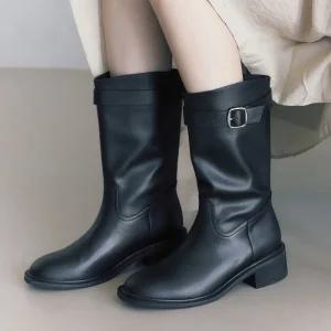 엠.무크 아우라 소가죽 투웨이 하프부츠 블랙 516523702AA