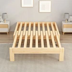 확장형 침대 다기능 슬라이딩 간이 길이조절 낮은 원목