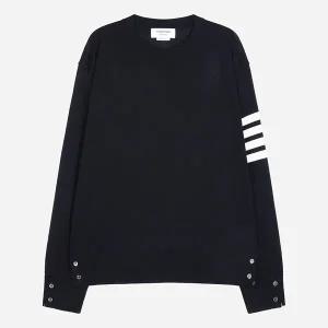 5F MKA002A Y1014 415 사선 울 니트 네이비