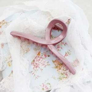 여성 헤어핀 꼬임디자인 유광 반머리 집게핀 10컬러