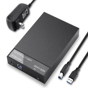 하드 드라이브 인클로저 USB TO SATA 외장 도킹 스테이션 5인치 II III HDD SSD 최대 16TB 지원 UASP 블랙