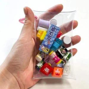 [셀러에이드]가챠 파우치 투명 pvc 피규어 보관 케이스