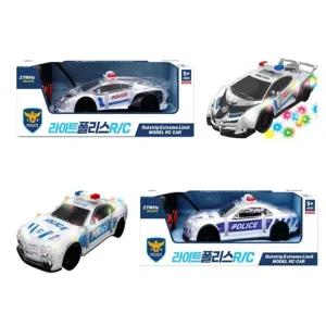 엘이디 라이트 경찰 RC카무선조종 RC 자동차 무종장난감 무종RC RC차 경찰차 무종
