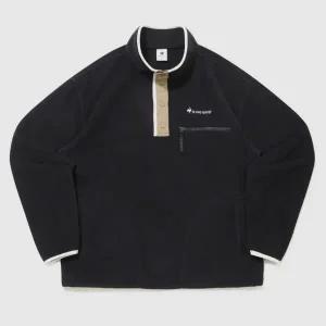 르꼬끄 유니 플리스 우븐믹스 루즈 집업 B1 QQ423LFSO3 BLK MGR