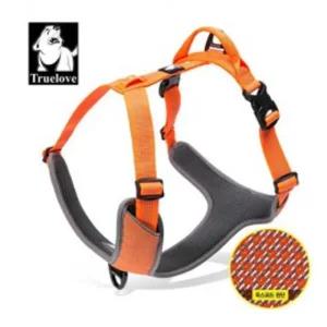 트루러브 TLH6071 하네스 (오렌지)개 에어매쉬 선물용애견 튼튼한 조끼줄 강아지 애완견 가슴