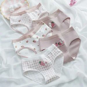 딸기러버 여아 삼각 팬티 5종세트 205998