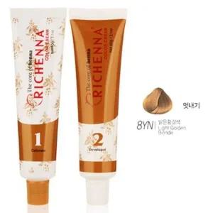 헤나추출물 부드러운향 헤어 염색약 8YN 밝은황갈색-WA82574