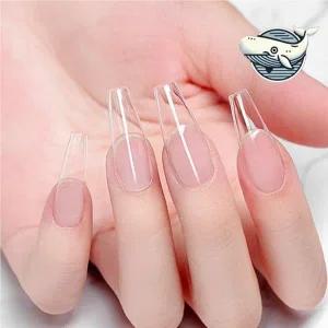 폴리 젤 인조 손톱 투명 네일 연장 팁-WFGVUQI