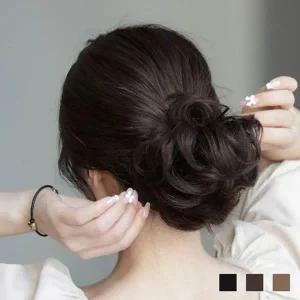 컬링 인기 인모 똥머리 헤어밴드-WFGRYB7