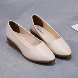 여성 스틸레토 펌프스힐 미들굽 베이직 웨지힐-WFFPMS5