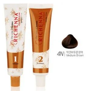 헤나추출물 부드러운향 헤어 염색약 4N약간어두운갈색-WA82568