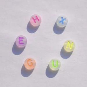 공예 알파벳 이니셜 팔찌 비즈 재료-WF521B4