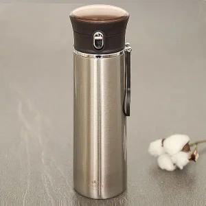 원터치 보온병 420ml 실버 WFK02NT