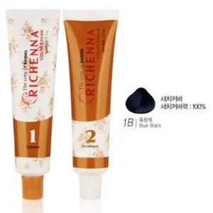 헤나추출물 부드러운향 헤어 염색약 1B 흑청색-WA82565