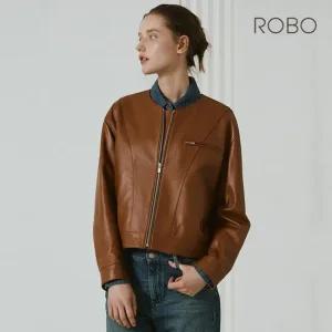 로보 25FW 램스킨 카라리스 레더자켓