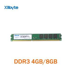 Xllbyte 데스크탑 RAM용 새 밀봉 DIMM DDR3 1333Mhz 4GB PC3 10600 메모리 좋은 품질 높은 호환성
