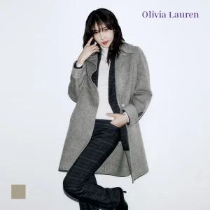 [올리비아로렌] 비죠장식 스탠카라 핸드코트_VOCEA4WA111