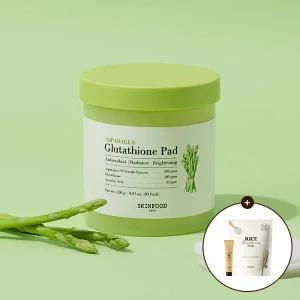 [스킨푸드] [총90매] 아스파라거스 광채 패드 60매 + (증정) 라이스패드30매 + 로열허니인리치크림15ml