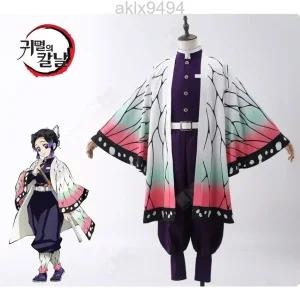  귀멸의 칼날 시노부 코스프레 의상 하오리 충주 코스튬 귀살대 굿즈