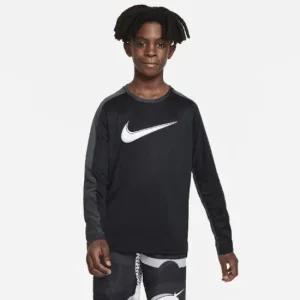 키즈긴팔티 NQK A223TS367P-BK 드라이 핏 주니어 남아) 긴팔 트레이닝 탑