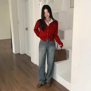 [모어렌] 브웨이 심볼 라운드 가디건 [tcd0472]