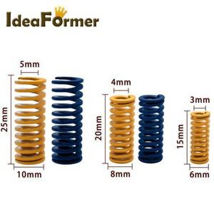 4 개/대 Spring10*25MM 8*20MM 15*6MM Creality CR-10S PRO 3D 프린터 부품 용 Ender 2 3 Pro 5 용 핫 베드