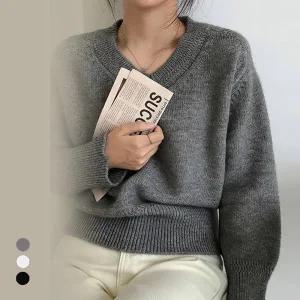 KARRA 메이슨브이넥니트_A4W0094