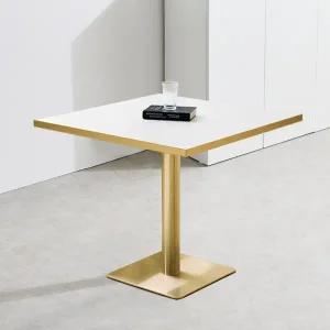 골드 테이블 2인식탁 (800사각+사각다리) HW101