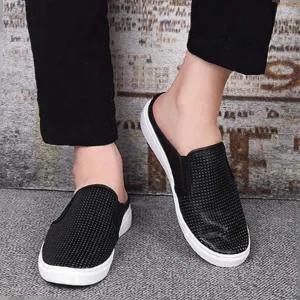 뮬슬리퍼 유행 로퍼 드라이빙 슈즈 뮬운동화 남성 스니커즈