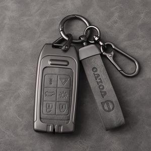 볼보 S60 V60 XC60 V40 S80 2017 2018용 럭셔리 자동차 스마트 키 케이스 커버 쉘 홀더 키체인 보호 액세서