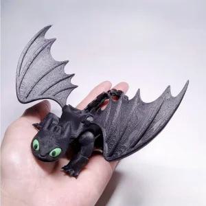 드래곤 길들이기 투슬리스 피규어 3D 프린터 관절가동 캐릭터 굿즈