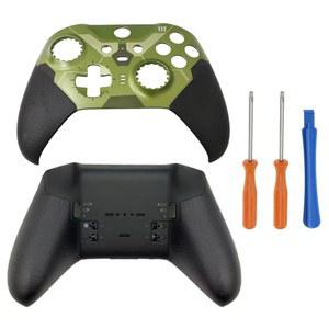Xbox 엘리트 시리즈 2 컨트롤러용 Hzxkqmil 프론트 백 하우징 쉘 케이스 페이스플레이트 커버 교체 수리 키트 - 한정판