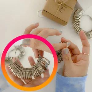 KS규격 반지사이즈측정기 1개 링게이지 호수 주얼리공구 스테인리스 박스포장 1 ~ 30호