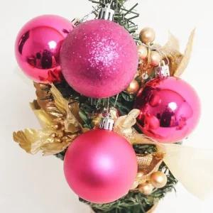 고품질 크리스마스 트리장식볼 오너먼트 6cm 16입 푸치샤 크리스마스 (WCF2734)