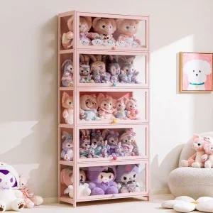 아크릴 투명 3단 진열대 쇼케이스 보관함 인형 진열장