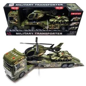 데코앤 사운드 자이언트 군용 트레일러 미니카 작동