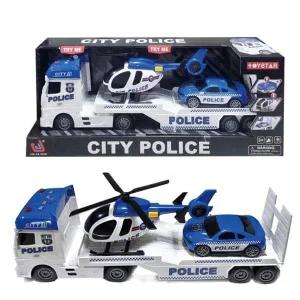 데코앤 사운드 자이언트 경찰 트레일러 미니카 작동