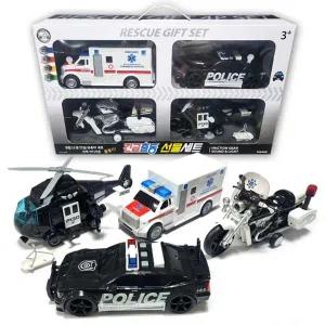 데코앤 사운드 긴급출동 선물세트 경찰 미니카 작