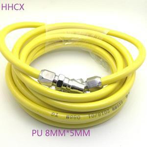 5미터 PU 튜브 8mm X 5mm 폴리우레탄 에어 컴프레서 호스 8X5  공압 트라키아 8x5 JP 커넥터 포함 SP20+PP2