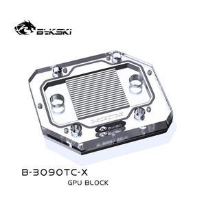 3090 시리즈 그래픽 카드용 Bykski GPU 백플레인 워터 블럭 B-3090TC-X  마이닝 냉각 블록 쿨러