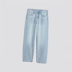 90s 로라이즈 배기 진 라이트 데님 블루 1113296002 916323 HM