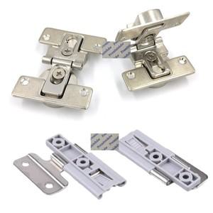 캐비닛 옷장용 10개 아연 플라스틱 분리형 접이식 도어 경첩