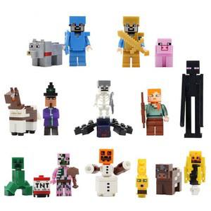 게임 마인크래프트 던전스 캐릭터 앤더맨 스켈레톤 좀비 블럭 크리퍼